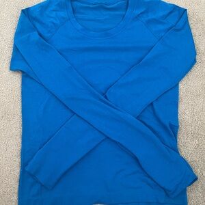 Lululemon Blue Long Sleeve Swiftly Top